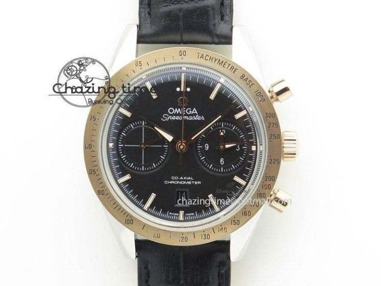 0405 UrbanChic Speedmaster Racing Master SS HKF Best Edition Blue Black Dial on SS Bracelet A 7808